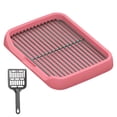 thumbnail image 3 of Inodoro para perros Yinane desmontable con soporte para almohadilla rosa, 3 of 8