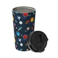 thumbnail image 2 of Balery Space Cartoon Pattern Insulated Coffee Travel Mug Stainless Steel Vacuum Coffee Cup Leakproof with Screw Lid Coffee for Hot/Iced Beverage - 500ml, 2 of 8