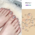 thumbnail image 1 of Fiudx Uñas con Brillantina, Parches para Uñas Postizas de Aplicación Rápida, Tabletas de Manicura de Larga Duración, Diseño de Uñas Fácil de Retirar, Uso Corto Plazo, Hipoalergénico, Tendencia de Mod, 1 of 2