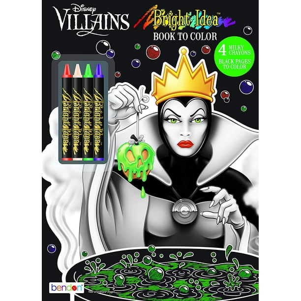 Download Disney Villains Black Paper Coloring and Activity Book ...