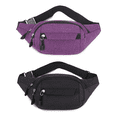 thumbnail image 1 of Riñonera Deportiva Y de Viaje Malubero Malu1095 Unisex 2 Piezas Violeta, 1 of 3
