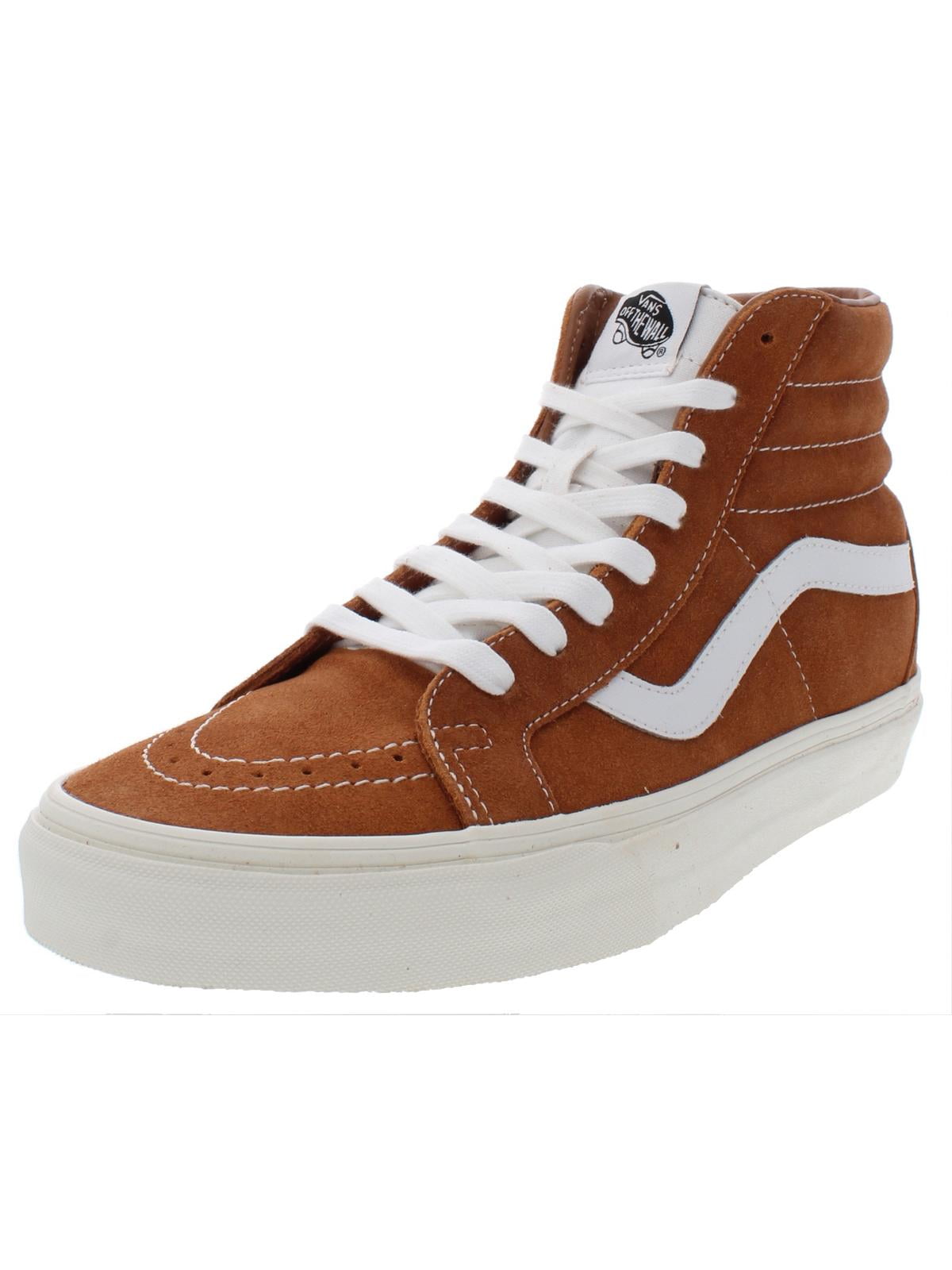 Tijdens ~ zondaar Herstellen Vans Mens SK8-HI Reissue Leather Lace-Up High Top Sneakers Tan 12 Medium  (D) - Walmart.com