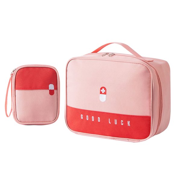Empty First Aid Bags Travel Medical Supplies Cosmetic Organizer Medicine Bag for Family Outdoors Hiking
