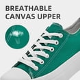 thumbnail image 4 of Women’s Men’s Platform Sneakers&nbsp;Low Top Canvas Shoes Unisex Adults Lace Up Casual Shoes Breathable Platform Walking Sneakers, 4 of 6