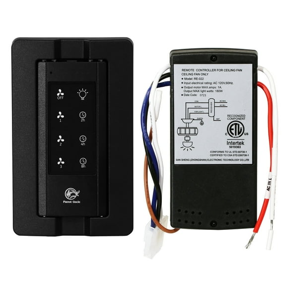 Parrot Uncle 3-Speed Remote Control and Receiver with Wall Holder