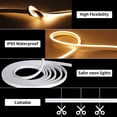 thumbnail image 3 of 32.8ft 10m Flexible Neon LED Strip Lights with Power Adapter, Super Bright Cuttable Low Voltage Lights, IP65 Waterproof for Indoor Outdoor Bedroom Pool Christmas Halloween Decor, 3 of 14