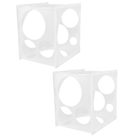 HONMEET 2Pcs Balloon Size Box for Parties and Weddings in White 11.79x11.79x8.84in