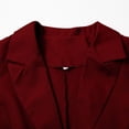 thumbnail image 6 of Tiqkatyck Womens Blazer on Sale, Women's Casual Open Front Long Sleeve Lapel Collar Button Work Business Jacket Suit Jacket Women, Burgundy Blazers for Women XXXL, 6 of 8