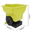 thumbnail image 4 of Hersfrd Hand-powered Spreader Easy Crank Design for Grass Seed Fertilizer (Yellow-green), 4 of 9