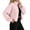 *Pink, variant on ClodeEU Women's High Neck Zip Up Long Sleeve Cropped Jacket with Drawstring Hem,Casual Short Coat With Pockets ,Women's Plus L