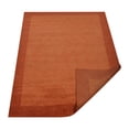 thumbnail image 5 of Rugsotic Carpets Hand Knotted Wool Area Rug 4'x6' Orange Contemporary Rectangle Indoor Rug for Living Room, Bedroom Antimicrobial L00201, 5 of 5