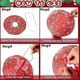 thumbnail image 5 of Faroles de papel navideños decorativos Yuxing 12 pulgadas copos de nieve verdes, 5 of 5