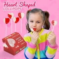 thumbnail image 2 of 4E's Novelty Heart Shaped Allergen Free Lollipops, Strawberry N Cream, Valentine's Candy, 38 Pack, 2 of 9