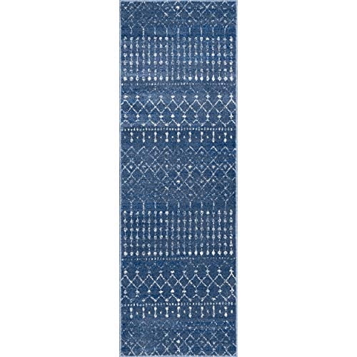 Nuloom Moroccan Blythe Rugner Alfombra, 2 '6 "x 6', azul oscuro nuLOOM Ver descripción