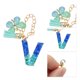 thumbnail image 4 of Ofertas Únicas 1 Pc Colgante de Taza de Agua Letra V con Borlas de Mariposa para Oficina Azul Verde Aleación Plástico, 4 of 5
