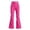 Hot Pink, variant on lnmuld Kids High Waist Flared Leggings with Small Bow Print Black,7-8 Years