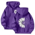 thumbnail image 2 of Quarter Zip Hoodies for Women Fall Winter Fashion 2025 Trendy Pullover Hooded Sweatshirts with Pocket Long Sleeve Cute Hoodie Clothes (Dark Purple, M), 2 of 5