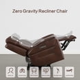 thumbnail image 6 of ReNest Dual Motor Power Recliner with Super Zero-Gravity Mode, Top-Grain Leather, USB and Type-C Charging,Cognac, 6 of 25