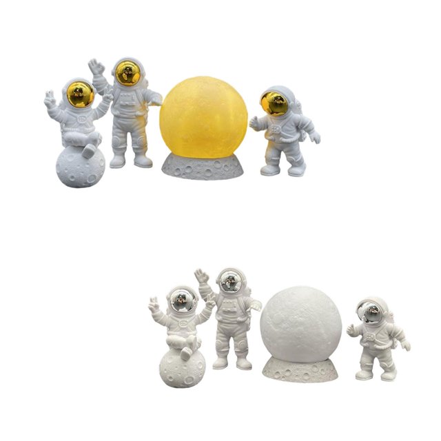 8 unids/ astronauti decoración para hogar estante de oficina decoración de personajes astronauti hecho estantería coleccionable Gloria Estatuilla de la estatua del astronauta