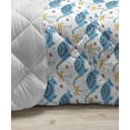 thumbnail image 3 of Abstract Down Alternative Comforter, Repetitive Pattern of Modern Rounds with Retro Influences Quirky and Monochrome, Microfiber Quilt for All Season, 5 Sizes, Purple White, by Ambesonne, 3 of 3