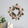 thumbnail image 4 of Guirnalda de flores artificiales puerta colgante guirnalda boda hogar fiesta Rosa A, 4 of 9