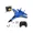 Blue, variant on Su-Style Kids' Foam RC Amphibious Fixed-Wing Airplane Glider - Dual-Channel Fighter Toy for Parent-Child Interaction, Birthday/Children's Day Gift for Boys & Girls