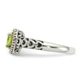 thumbnail image 3 of Sterling Silver w/14k Peridot Ring - Size 6, 3 of 3