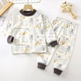 thumbnail image 2 of masbird Kids Clothes for Boys Girls 2 Piece Toddler Clothes Cotton Outfit Fall Winter Sleepwear Set 6-12 Months 12-24 Months 2t 3t 4t 5t 6t 7t 8t 9t Children(Grey,5-6 Y), 2 of 9