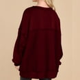 thumbnail image 7 of STETMN Oversized Sweatshirt for Women Casual Button Henley Neck Pullover Tops Fall Fashion Cozy Outfits, 7 of 7