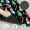 thumbnail image 3 of Honeii Disco Mirror Ball Snowman Print Car Foot Mat Four-Piece Set - Front & Rear Universal Car Floor Mats for SUVs, Trucks, Sedans, 3 of 7