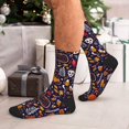 thumbnail image 7 of Pofeuu Whimsical Autumn Forest Print Crew Socks, Adult Running Hiking Socks for Youth and Adult, 7 of 7