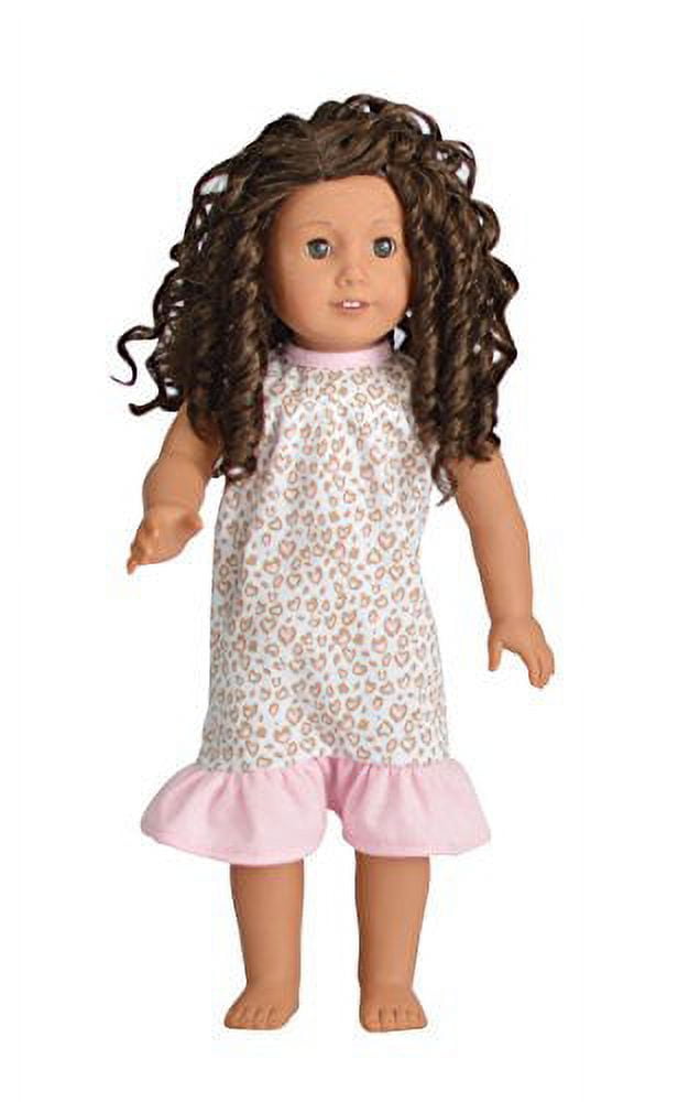 Girl & Doll Matching Outfit Clothes Pajama Nightgown Set for Girl & Doll Fits American Girl Dolls - Size 4