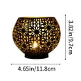 thumbnail image 3 of Spherical Candlestick Hollowed Moroccan Lights Holiday Vintage Decoration Old Home Crafts Ornaments Iron Candle Holders Home Decor, 3 of 5