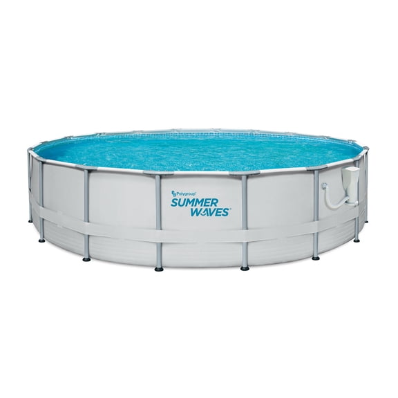 Summer Waves Elite 14ft Frame Swim Pool & Qualco 5 Pound Chlorinating Tabs