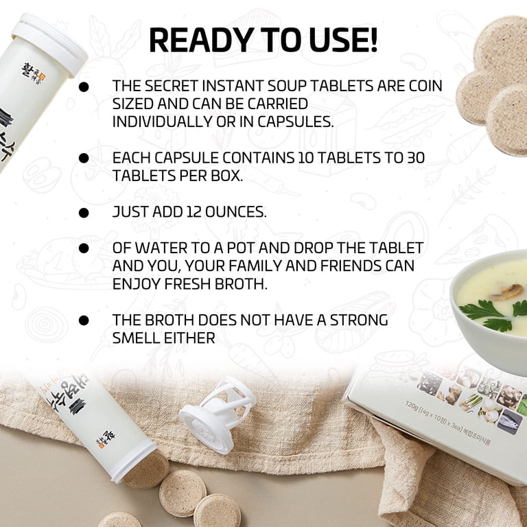 Instant White Fungus (Tremella) Soup Powder - Freeze-Dried, 10 Individual Packets (15g Each), Lily & Lotus Seed, Sweet Chinese Dessert Drink