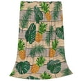 thumbnail image 2 of Sikiie Pineapples Palm Leaves Ultra-Soft Micro flannel Blanket Luxury All Seasons Warm Blanket for Bedding Sofa and Travel (4 sizes)-80"x60", 2 of 7