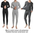 thumbnail image 3 of Jumpingount Calzoncillos largos de invierno, ropa interior térmica, ropa cálida de felpa con autocalentamiento, camisetas de manga larga, conjuntos de ropa Gris claro SG, 3 of 6