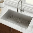 thumbnail image 2 of KRAUS Standart Pro 26" Undermount Single Bowl 16 Gauge Stainless Steel Kitchen Sink, 2 of 8