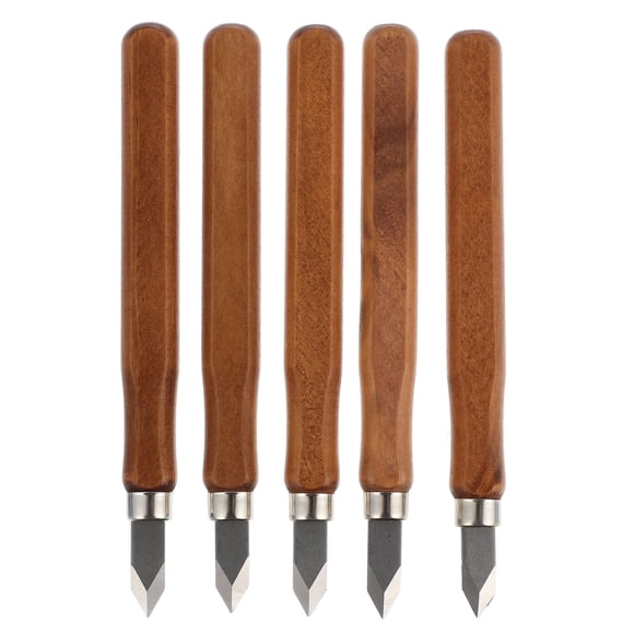 MasteelfCA 5pcs Woodcut Knives Wood Carving Tool Woodworking Hobby Arts Craft Cutters
