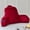 Burgundy, variant on Large Reading Pillow for Adults, Back Support Pillow for Sitting Up in Bed with Arms, Couch for Lounging Bedrest, Hot Pink
