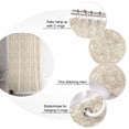 thumbnail image 5 of 60x72 Inch Shower Curtains for Bathroom Beige Baroque Fabric Bath Curtain Decor Retro Farmhouse Abstract Scroll Floral Waterproof Restroom Curtains Shower Set Accessories with 12 Hooks 60 Inch, 5 of 6