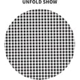 thumbnail image 3 of Round Tablecloth 60 Inch, White Black Buffalo Check Plaid Round Table Cover Waterproof Tabletop Cover Fabric Table Cover for Buffet Table, Parties, Holiday Dinner, Wedding, 3 of 8