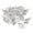Argent, variant on 50Pcs Leaves Charms Hollow Leaf Pendents Alloy Leaf Connector DIY Handicraft Decoration Exquisite Vintage for Earring Hook Jewelry Making Argent