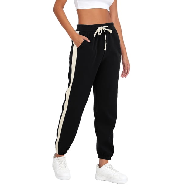 Gibobby Pantalones mujer moda Pantalones casuales estampados a la moda para mujer, pantalones deportivos(Negro,G)