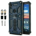 thumbnail image 1 of Value Pack + for Alcatel Lumos (DALN5023) Axel (5002R) with Tempered Glass Hybrid Phone Case Magnet Mount Ready Grip Grids Kickstand Slim Shock Bumper Cover, 1 of 4