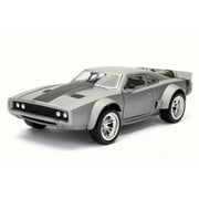 Jada Toys Fast & Furious 1:24 Dom's Ice Charger Die-cast Car - Toys for Kids - Silver