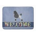 thumbnail image 1 of Carolines Treasures BB5543RUG Poodle Welcome Machine Washable Memory Foam Mat, 1 of 4