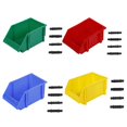 thumbnail image 2 of Bgsha Tool Storage Box Thickened Plastic Parts Box Oblique Tool Box Combination Screw Box Shelf Box Material Accessories Storage Box, 2 of 10