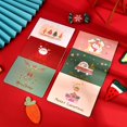 thumbnail image 4 of Tarjeta de felicitación de Navidad, 2 piezas, estampado, inglés, Nochebuena, Diy, mensaje postal Vintage, 4 of 4