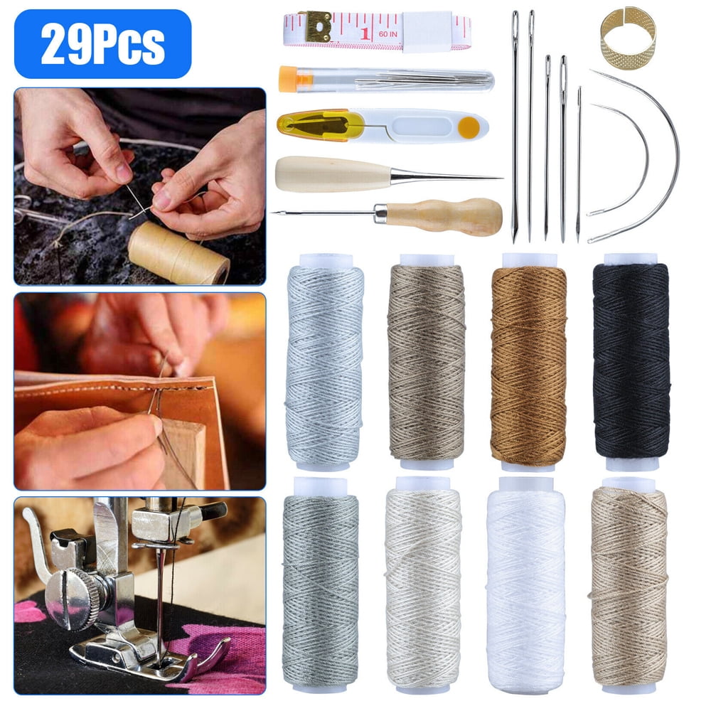 29PCS Leather Craft Needles Kit Upholstery Sail Repair Carpet Hand